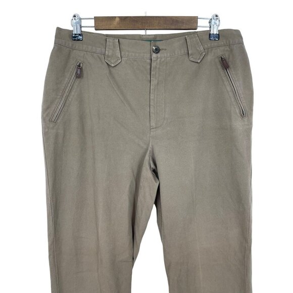 Lauren Ralph Lauren Women's Pants with Leather Zipper Pull Pockets Size 12 - Picture 3 of 8
